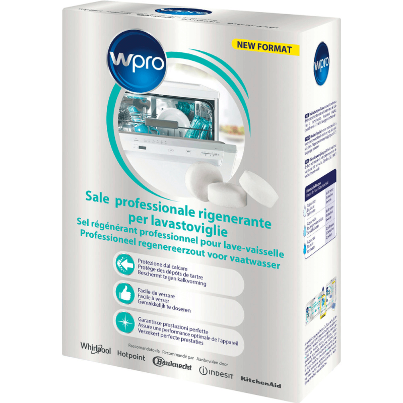 Соль для посудомоечной машины в таблетках 1.8 кг WPRO SAT100, 484010678188 (C00511117) Аксессуары и бытовая химия  - 1